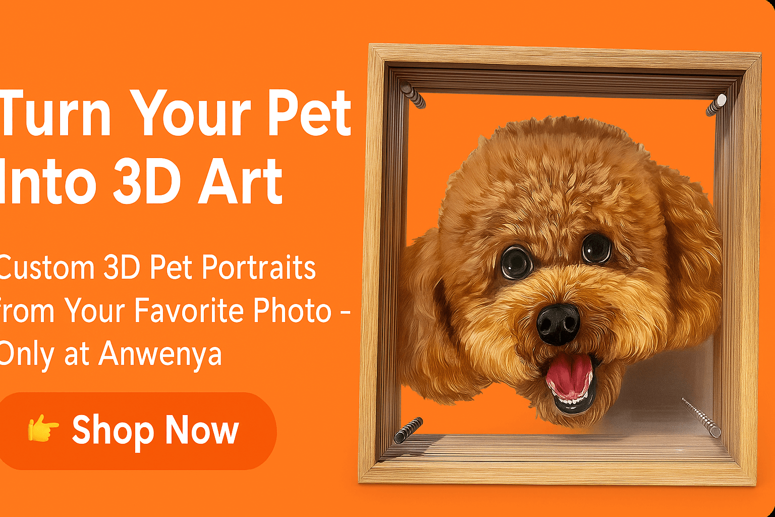 Custom 3D Pet Portrait