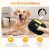 Soft Silicone Tips on Grooming Mitt
