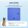 Close-up of breathable cooling fabric and anti-slip texture on pet cooling mat