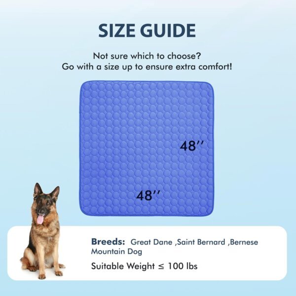 Close-up of breathable cooling fabric and anti-slip texture on pet cooling mat