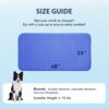 Close-up of breathable cooling fabric and anti-slip texture on pet cooling mat
