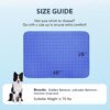Close-up of breathable cooling fabric and anti-slip texture on pet cooling mat