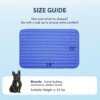Close-up of breathable cooling fabric and anti-slip texture on pet cooling mat
